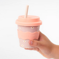 Load image into Gallery viewer, Pink Daisy Babychino Cup 4oz
