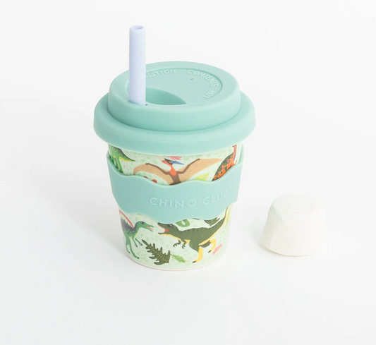 Green Dino Babychino Cup