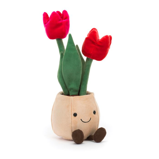 JELLYCAT AMUSEABLE TULIP POT MULTI-COLOURED 13X17X18CM