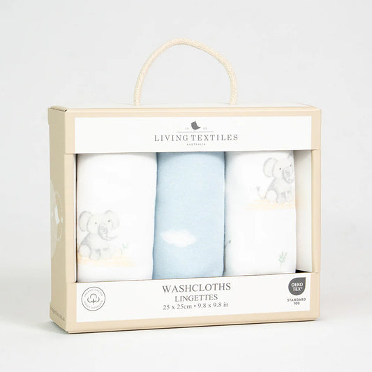 Living Textiles 3-Pack Washcloths