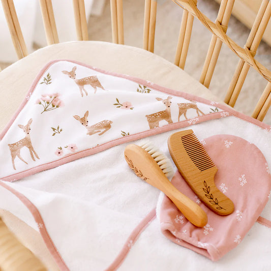 Living Textiles 4pc Baby Bath Gift Set｜Sophia's Garden