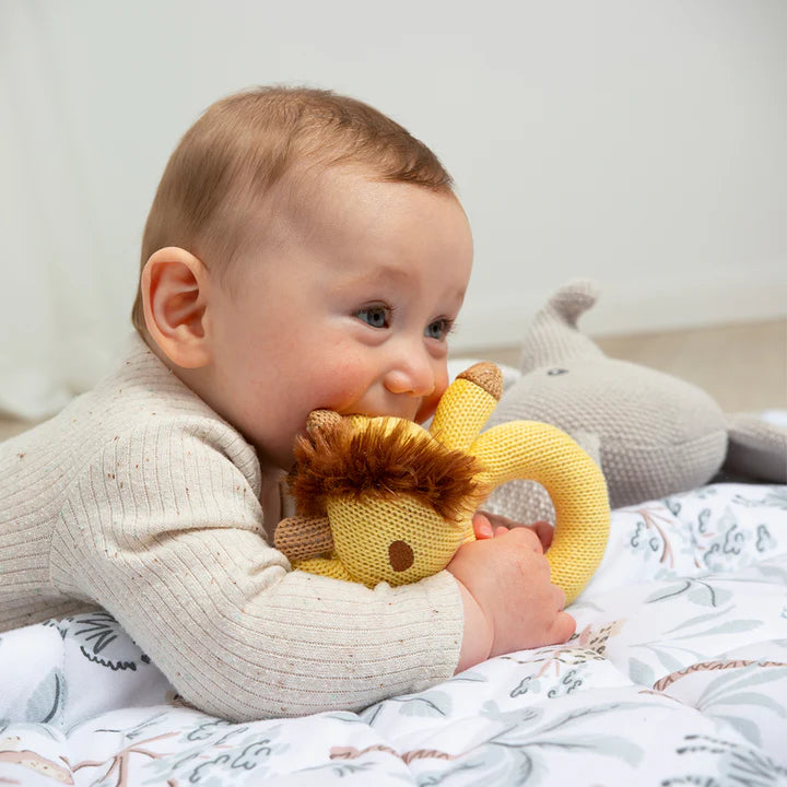 Living Textiles Knitted Ring Rattle