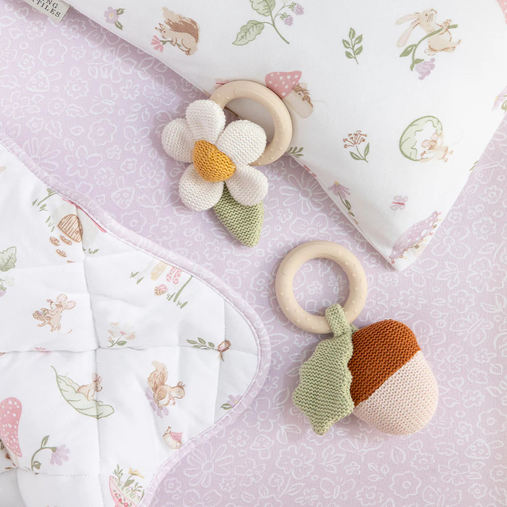 Living Textiles Whimsical Wonderland Ring Rattle