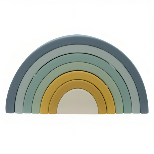 PLAYGROUND Silicone Rainbow Puzzle - Blue