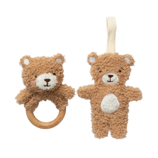 Living Textiles Ring Rattle & Dummy Chain Set