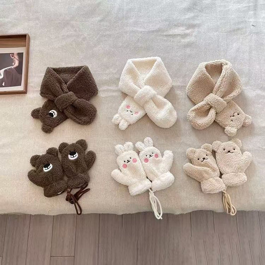 Kids’ Plush Cross Scarf