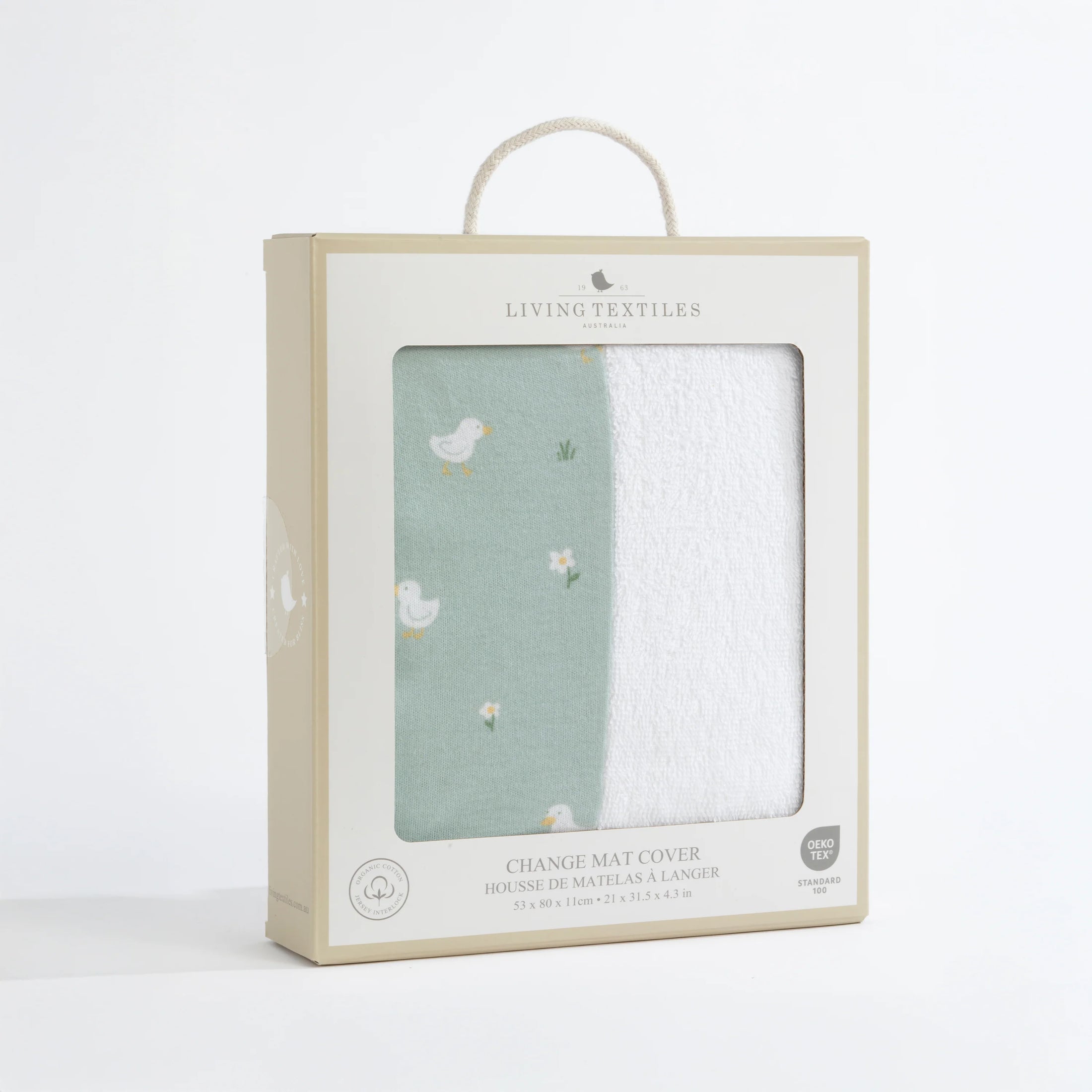 Living Textiles Change Mat Cover with Towelling