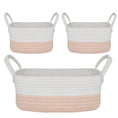 Load image into Gallery viewer, Living Textiles 3 Pc Cotton Rope Storage Set
