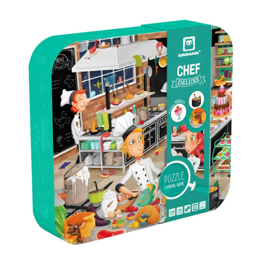 Eurekakids CHEF DELUXE PUZZLE AND GAME 150 PCS
