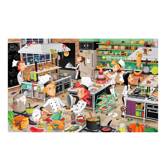 Eurekakids CHEF DELUXE PUZZLE AND GAME 150 PCS