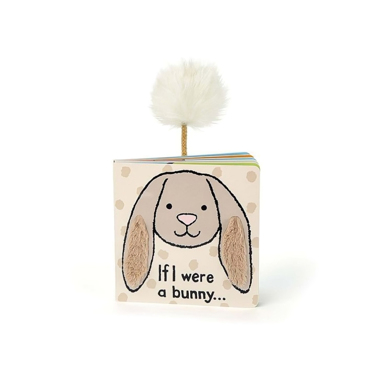 JELLYCAT IF I WERE A RABBIT BOARD BOOK  15X15X2CM- white
