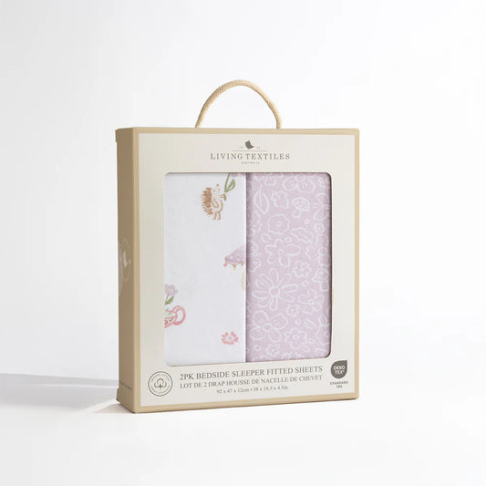 Living Textiles 2pk Bedside Sleeper Fitted Sheet