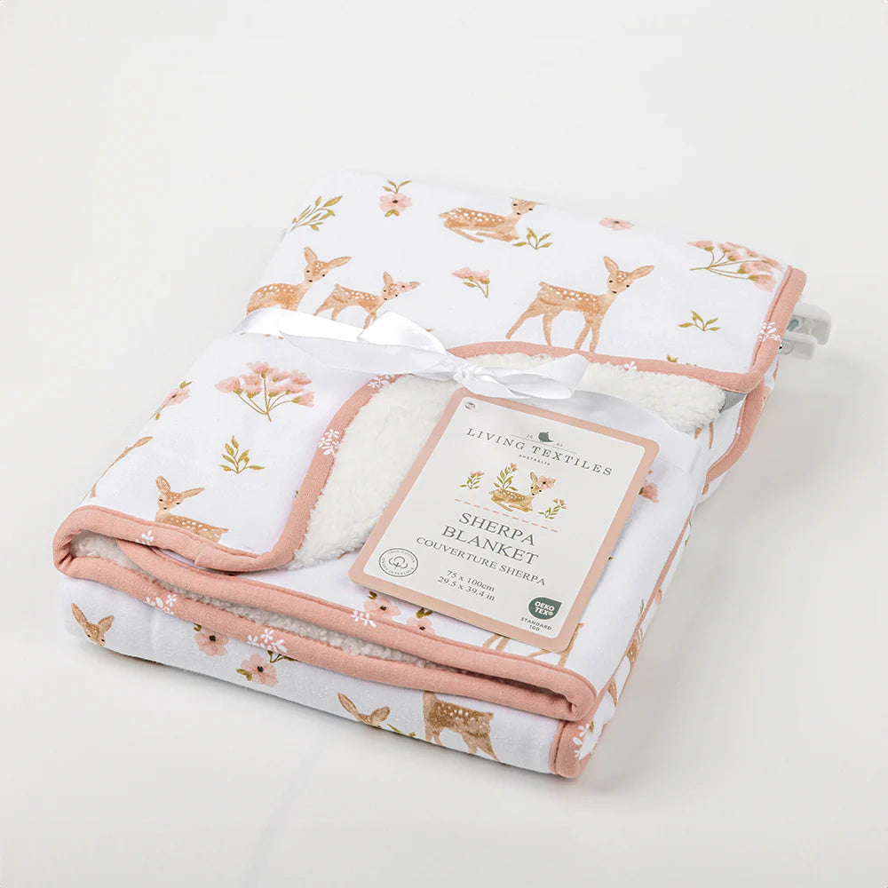 Living Textiles Sherpa Blanket