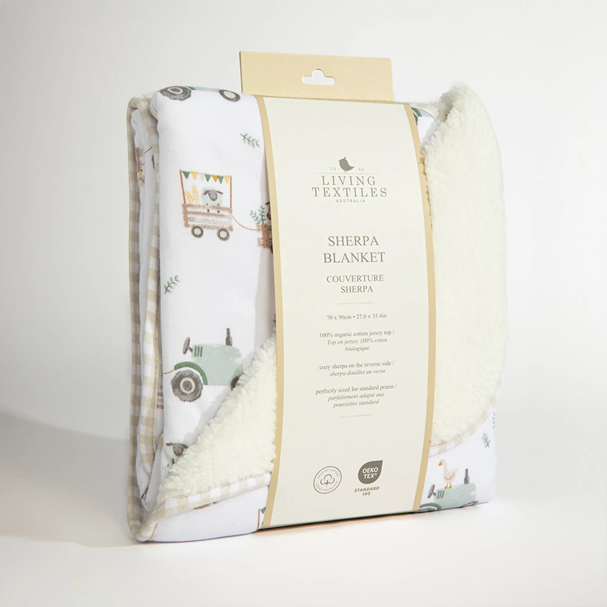 Living Textiles Sherpa Blanket
