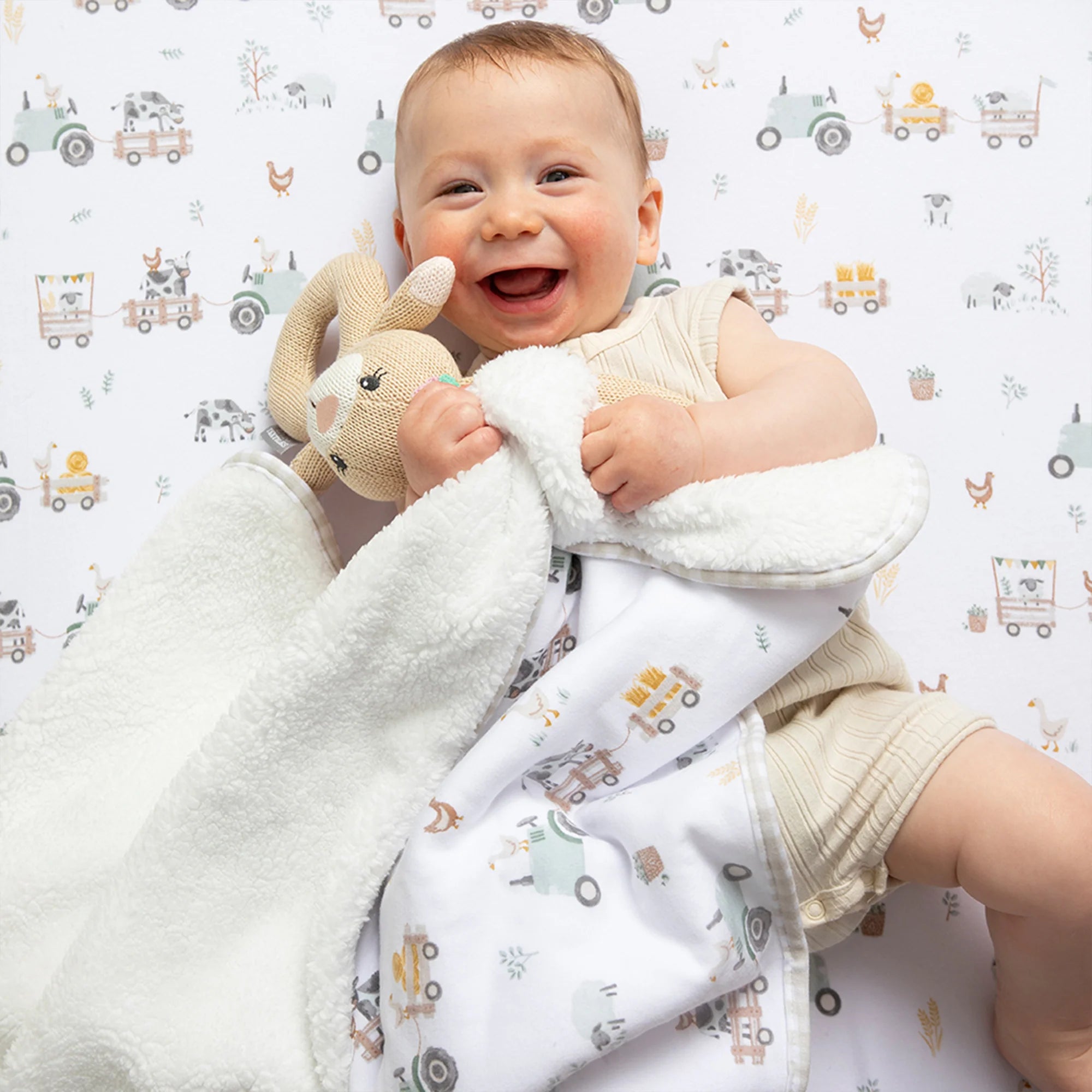 Living Textiles Sherpa Blanket