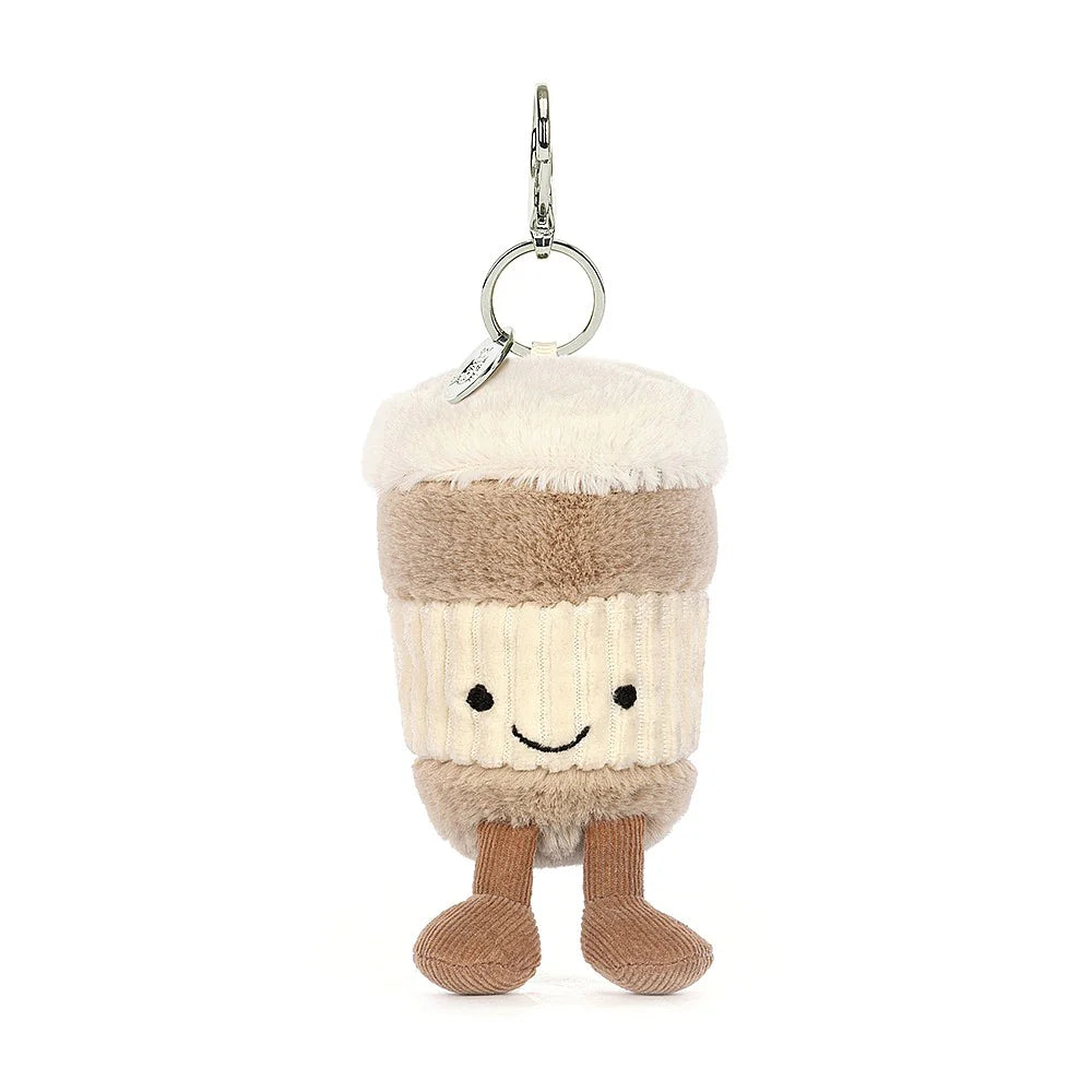 Jellycat amuseables coffee to go bag charm