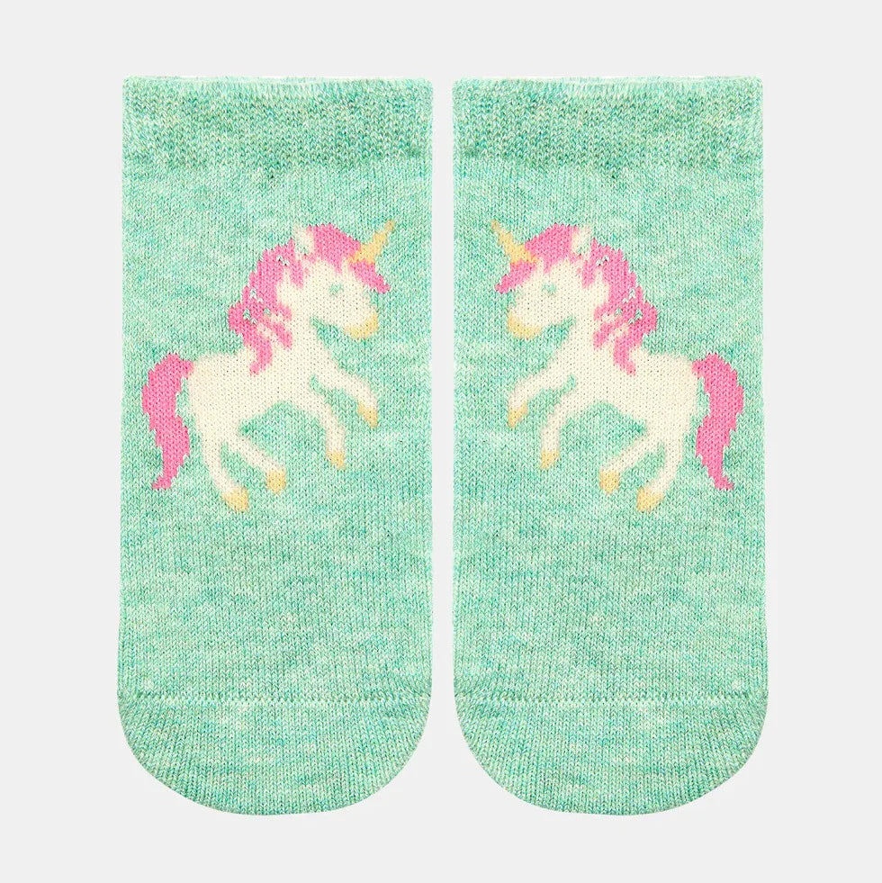 Toshi Ankle Socks Jacquard Unicorn