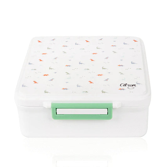 Citron Grand Lunch Box 4Compartments Dino white