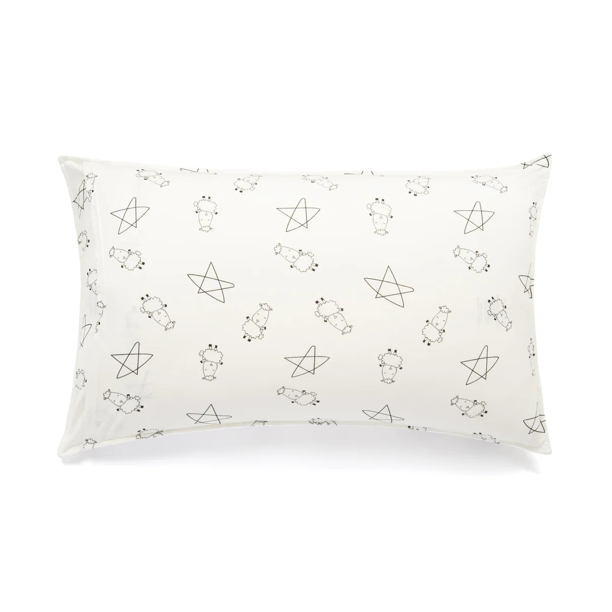 Baa Baa Sheepz Head Pillow - Kids Cute Big Star & Sheepz / White