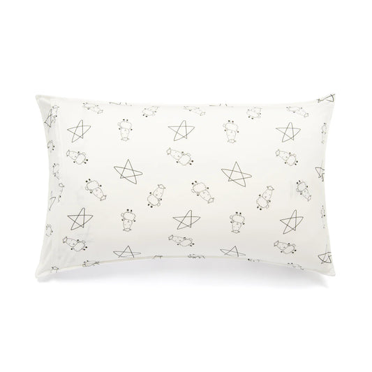 Baa Baa Sheepz Head Pillow - Kids Cute Big Star & Sheepz / White