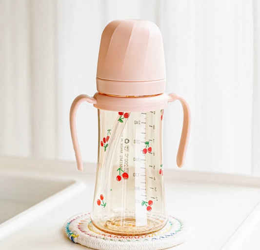 GROSMIMI PPSU Straw Cup 200ml/300ml Cherrish