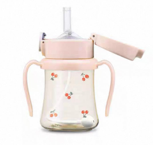 GROSMIMI PPSU Straw Cup 200ml/300ml Cherrish