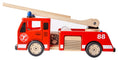 Load image into Gallery viewer, Large Wooden Fire Engine Pin Toy
