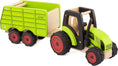 Load image into Gallery viewer, Wooden Tractor with Trailer  Pin Toy
