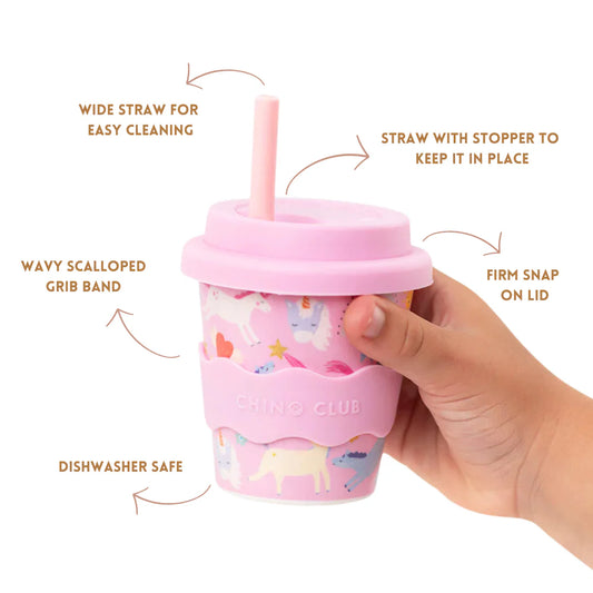 Pink Unicorn Babychino Cup 4oz/8oz