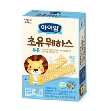 ILDONG FOODIS MILK WAFERS  일동후디스 아이얌 웨하스 초유36G