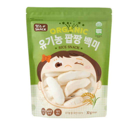 CHUNGO RICE SNACK POPJJANG WHITE RICE 유기농 팝짱 백미 30G