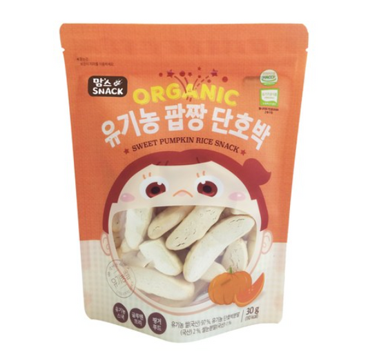 CHUNGO RICE SNACK POPJJANG PUMPKIN 유기농 팝짱 단호박맛 30G