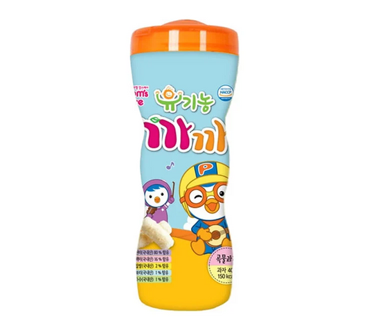 MOM"S CARE PORORO ORGANIC RICE CEREAL (STICK BIG) 맘스케어 유기농 뽀로로까까 곡물과자 40G