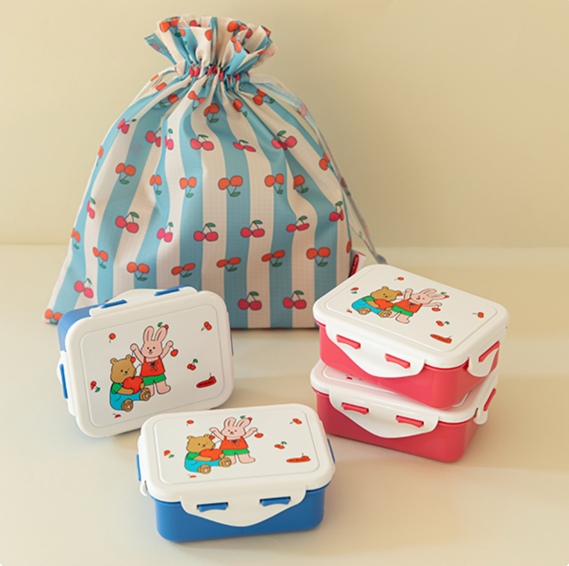 DAILYLIKE My Buddy 2-Tier Lunch Box 마이 버디 2단 도시락