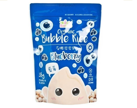 BABY BASIC ORGANIC BUBBLE RICE BLUEBERRY