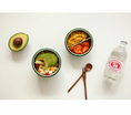 Load image into Gallery viewer, DAILYLIKE Round Stainless Steel 2-Tier Lunch Box Set – [Red / Green]
