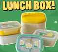 Load image into Gallery viewer, DAILYLIKE My Buddy Stainless 2-Tier Rectangle Lunch Box with Insulated Pouch - Yellow
