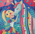 Load image into Gallery viewer, EurekaKids Unicorn Girl Glitter Puzzle 200pc 6yrs+
