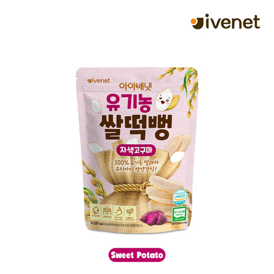 Ivenet Baby Organic Rice Snack(Purple Sweet Potato)