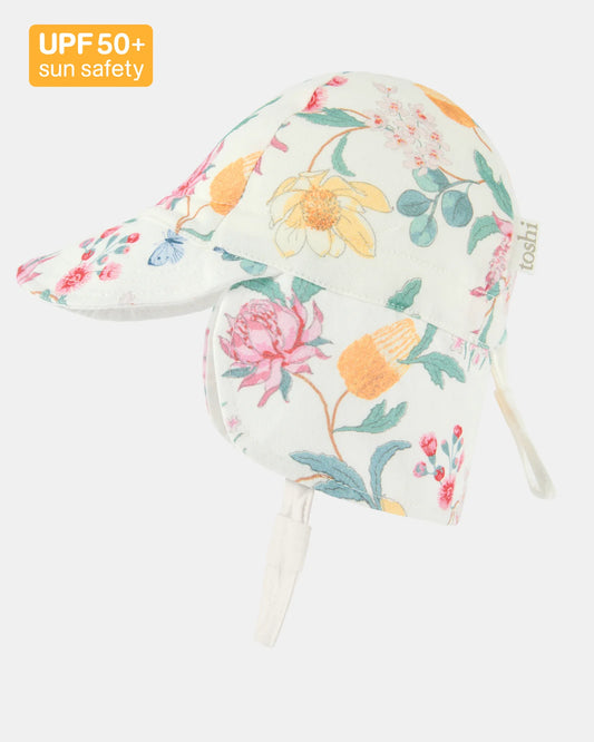 Toshi  Flap Cap Down Under -Waratah Dawn