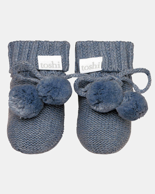 Toshi baby booties marley moonlight