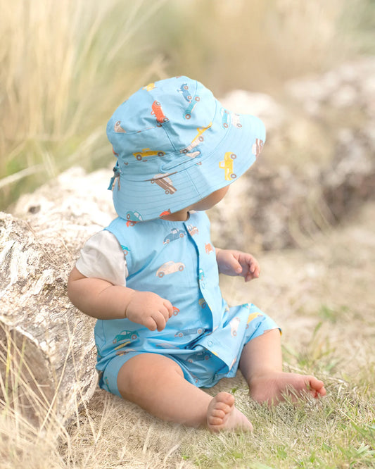 Toshi Sunhat Ryder-Fast Lane Cyan