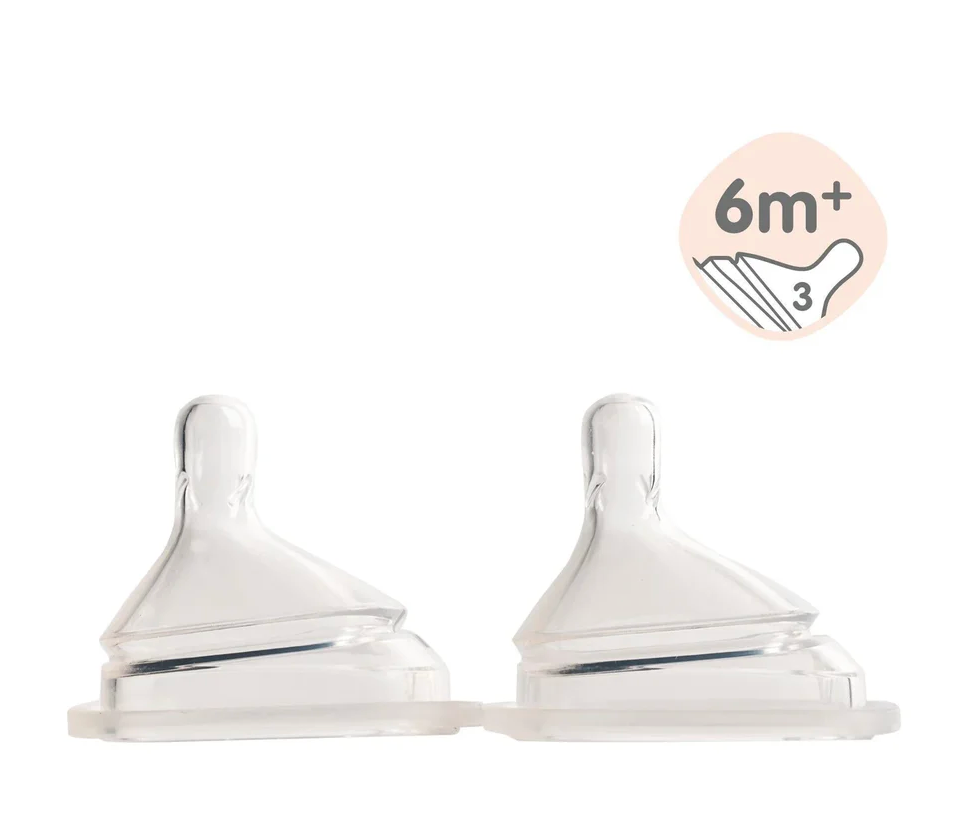 Hegen PCTO™ 330ml Feeding Bottle PPSU, 2-Pack PURPLE with 2x Fast Flow Teats (6 months and beyond)