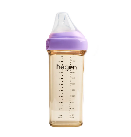 Hegen PCTO™ 330ml Feeding Bottle PPSU PURPLE with Fast Flow Teat (6 months and beyond)