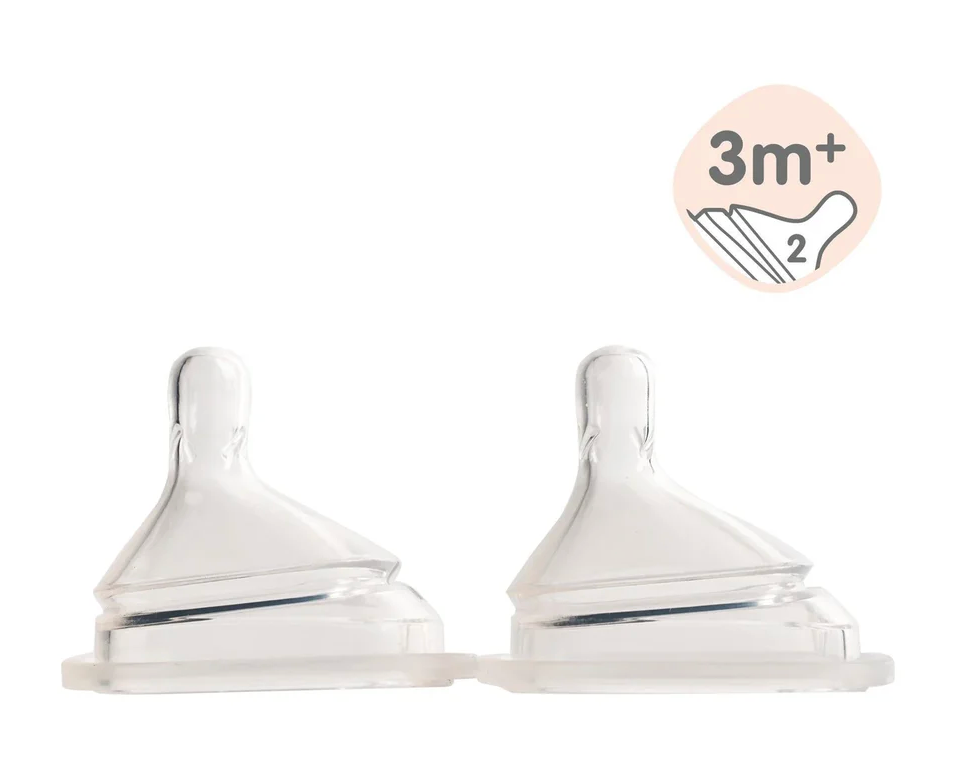 Hegen PCTO™ 240ml Feeding Bottle PPSU, 2-Pack PURPLE with 2x Medium Flow Teats (3 to 6 months)