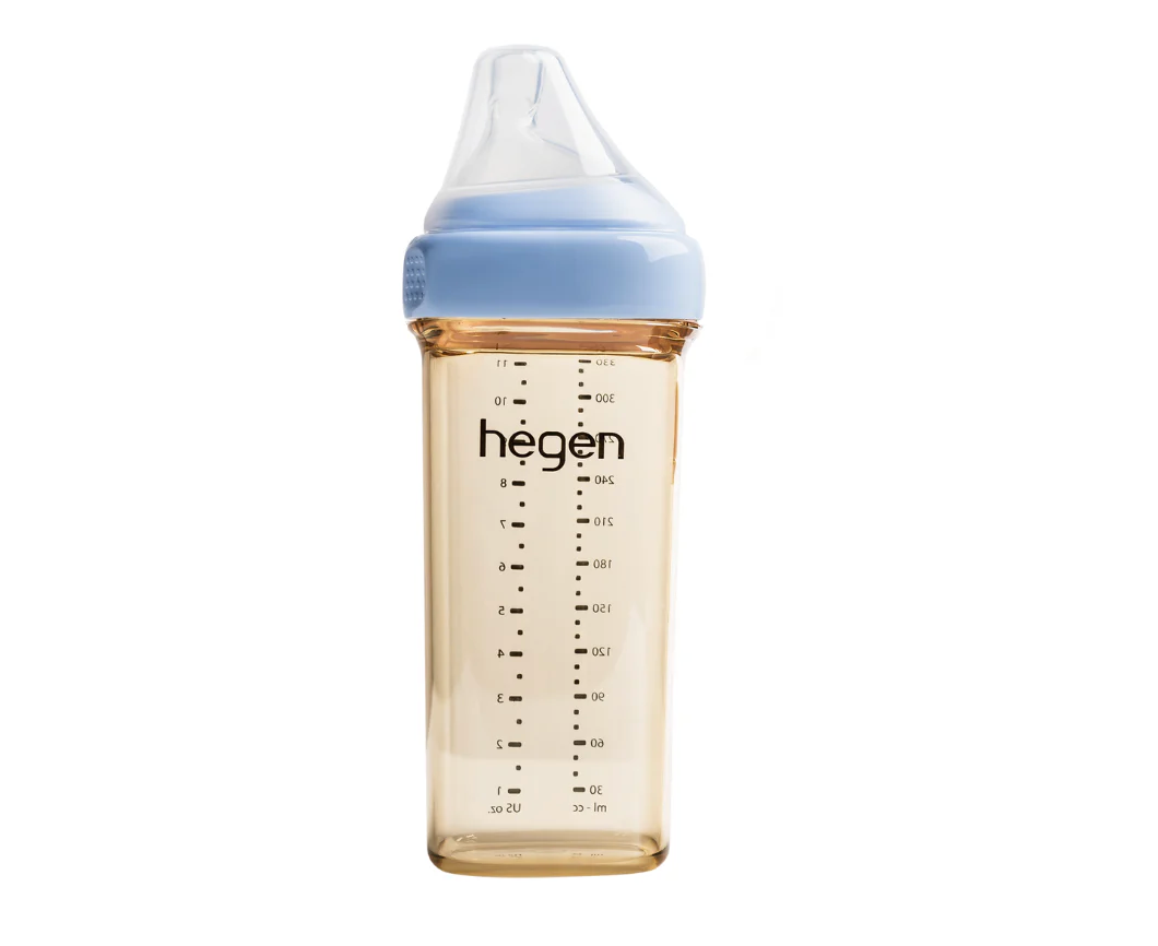 Hegen PCTO™ 330ml Feeding Bottle PPSU BLUE with Fast Flow Teat (6 months and beyond)