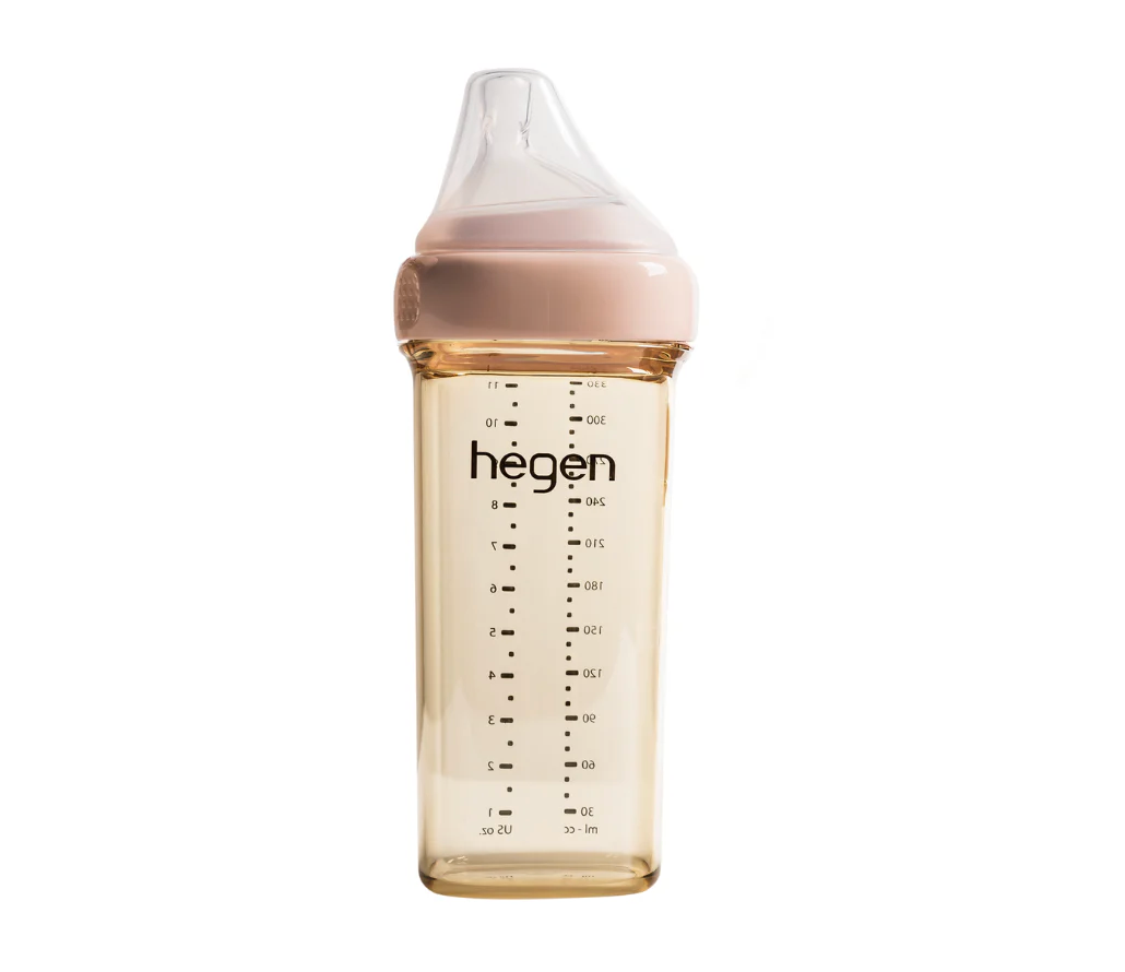 Hegen PCTO™ 330ml Feeding Bottle PPSU PINK with Fast Flow Teat (6 months and beyond)