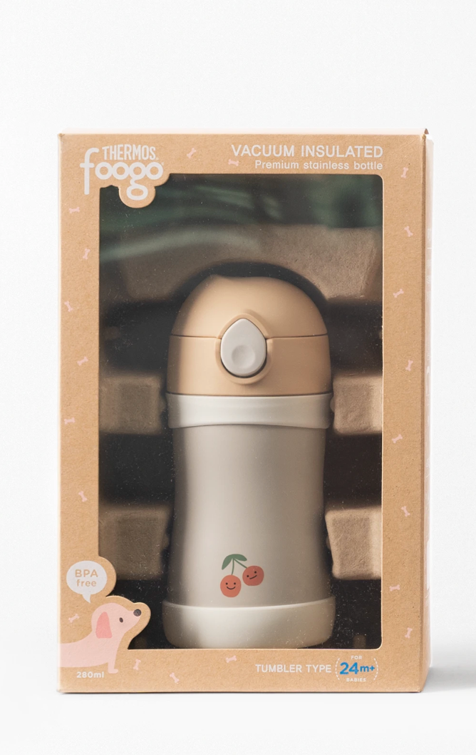 Thermos Foogo Straw Insulated Bottle | 280ml 12M+