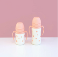 Load image into Gallery viewer, Grosmimi stainless straw cup 200ml/300ml Peach Flower
