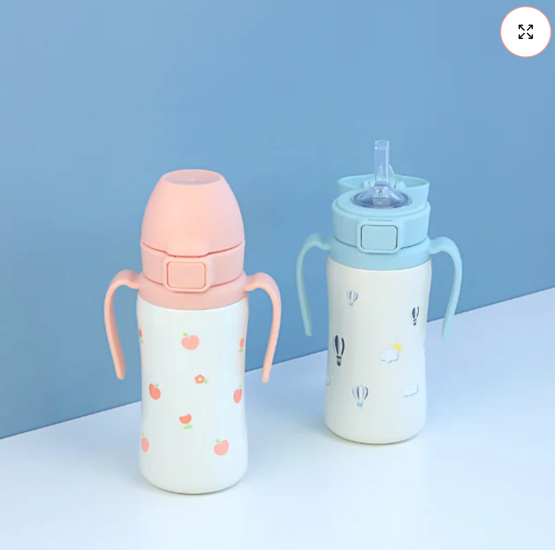 Grosmimi Stainless Straw Cup 200ml/300ml 6M+ Sky Ballon